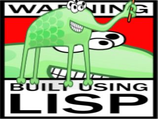 alien alpha-blended over warning label