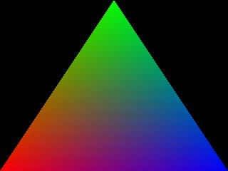 screenshot with triangle
